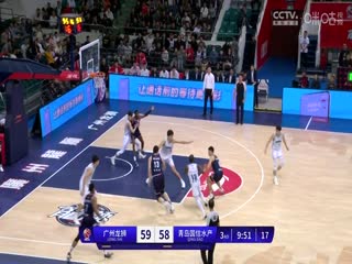 CBA常规赛第9轮广州龙狮VS青岛国信水产20231113