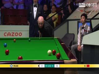 斯诺克安东尼·麦克吉尔12-13斯佳辉20230426（第三阶段）（李照）
