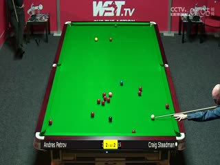 2023斯诺克英锦赛资格赛安德雷斯·彼得罗夫3-6克雷克·斯特德曼20231119