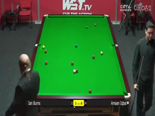 2023斯诺克英锦赛资格赛伊恩·伯恩斯6-0阿曼·伊克巴尔20231119