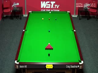 2023斯诺克英锦赛资格赛亚伦·希尔2-6克雷格·斯泰德曼20231120