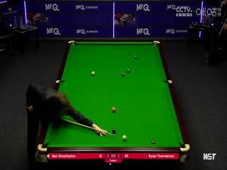 2023斯诺克英锦赛资格赛本·沃拉斯顿6-1瑞安·汤姆森20231120