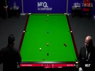 2023斯诺克英锦赛资格赛斯科特·唐纳森6-2涂振龙20231120