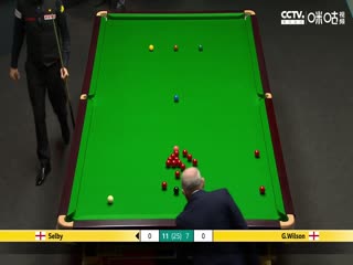 斯诺克加里·威尔逊7-13马克·塞尔比20230424（第三阶段）（台球最TOP）