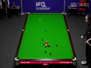 2023斯诺克英锦赛资格赛晋级轮侯赛因·瓦菲6-4斯科特·唐纳森20231123