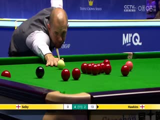 2023斯诺克英锦赛第二轮马克·塞尔比6-5霍金斯20231129（李照）
