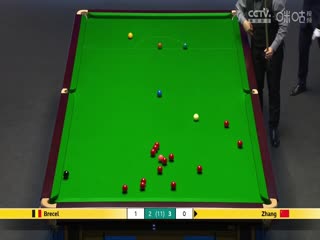 2023斯诺克英锦赛第二轮张安达6-4卢卡·布雷切尔20231130（李照）