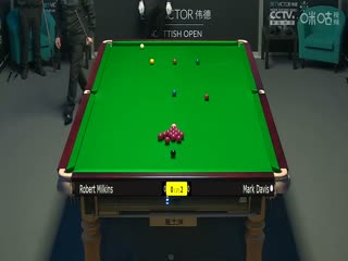 2023斯诺克苏格兰公开赛罗伯特·米尔金斯0-4马克·戴维斯20231211
