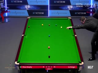 2023斯诺克苏格兰公开赛肖恩·墨菲1-4刘宏宇20231211