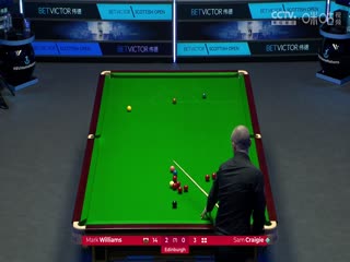 2023斯诺克苏格兰公开赛马克·威廉姆斯3-4山姆·克雷吉20231211