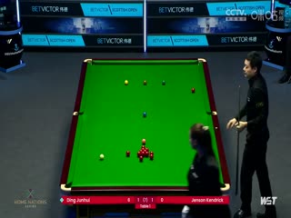 2023斯诺克苏格兰公开赛简森·肯德里克1-4丁俊晖20231212
