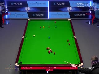 2023斯诺克苏格兰公开赛亚伦·希尔4-1杰克·利索夫斯基20231212