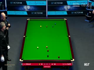 2023斯诺克苏格兰公开赛詹姆斯·卡希尔3-4卢卡·布雷切尔20231212