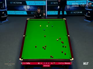 2023斯诺克苏格兰公开赛马修·史蒂文斯3-4马克·塞尔比20231212