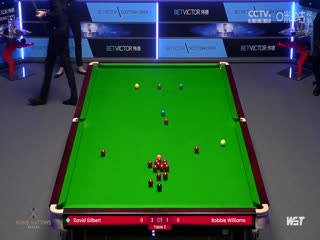 2023斯诺克苏格兰公开赛罗比·威廉姆斯3-4大卫·吉尔伯特20231213