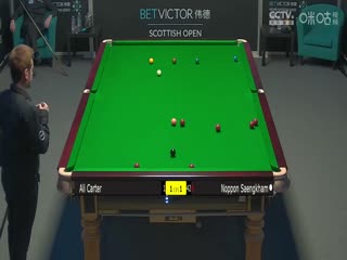 2023斯诺克苏格兰公开赛诺鹏·桑坎姆4-2阿里·卡特20231213