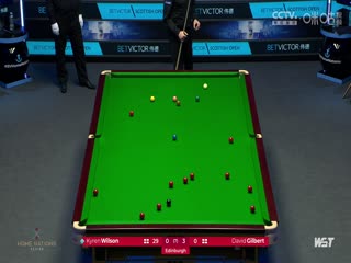 2023斯诺克苏格兰公开赛大卫·吉尔伯特3-4凯伦·威尔逊20231214