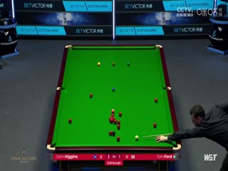 2023斯诺克苏格兰公开赛约翰·希金斯5-3汤姆·福德20231215