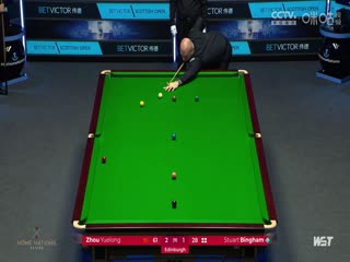 2023斯诺克苏格兰公开赛周跃龙5-4斯图尔特·宾汉姆20231215（李照）