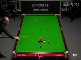 2023斯诺克德国大师赛资格赛马克·威廉姆斯5-3大卫·格雷斯20231218（黑8）
