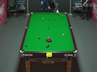 2023斯诺克德国大师赛资格赛乔丹·布朗5-4龙泽煌20231220