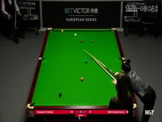 2023斯诺克德国大师资格赛侯赛因·瓦菲5-0名克·努查鲁特20231221（李照）