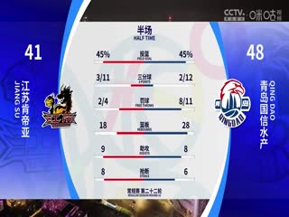 CBA常规赛第22轮江苏肯帝亚VS青岛国信水产20231227（刘沛元）