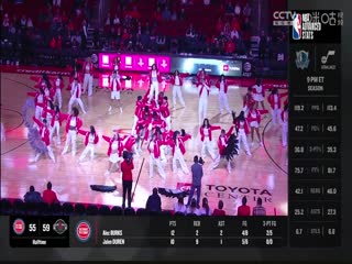 NBA常规赛活塞VS火箭20240102