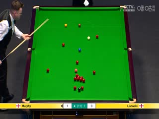 2024斯诺克大师赛肖恩·墨菲6-3杰克·利索夫斯基20240111