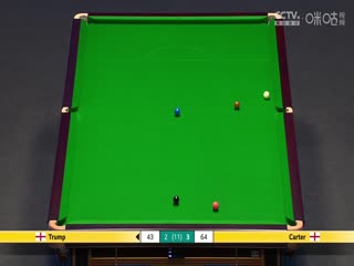 2024斯诺克大师赛贾德·特鲁姆普5-6阿里·卡特20240112（黑8）