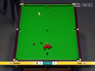 2024斯诺克大师赛阿里·卡特7-10罗尼·奥沙利文20240114（黑8）（第一阶段）