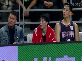 CBA常规赛第31轮广东华南虎VS青岛国信水产20240116（明星机位-胡明轩）