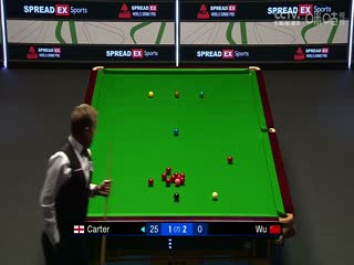 2024斯诺克世界大奖赛阿里·卡特4-3吴宜泽20240116（李照）