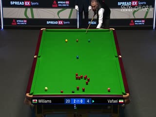 2024斯诺克世界大奖赛侯赛因·瓦菲1-4马克·威廉姆斯20240117