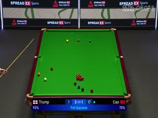 2024斯诺克世界大奖赛曹宇鹏2-6特鲁姆普20240119