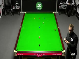 2024斯诺克世界公开赛资格赛阿里·卡特5-1阿迈德·阿里·埃尔萨伊德20240123