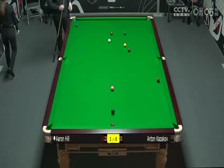2024斯诺克威尔士公开赛资格赛亚伦·希尔4-0安东·卡扎科夫20240126