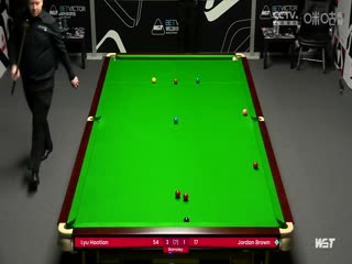 2024斯诺克威尔士公开赛资格赛吕昊天3-4乔丹·布朗20240126（黑8）