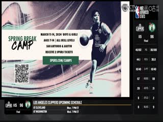 NBA常规赛森林狼VS马刺20240128