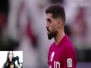 亚洲杯卡塔尔vs巴勒斯坦(刘畅)20240129