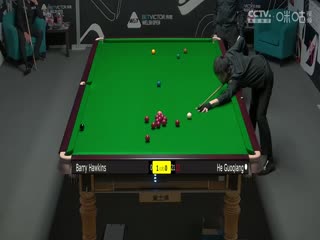 斯诺克威尔士公开赛巴里·霍金斯4-0贺国强20240212