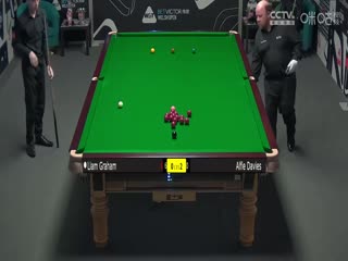 斯诺克威尔士公开赛阿尔菲·戴维斯4-1利亚姆·格雷厄姆20240212