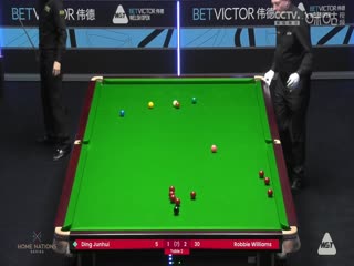 斯诺克威尔士公开赛丁俊晖2-4罗比·威廉姆斯20240213（李照）
