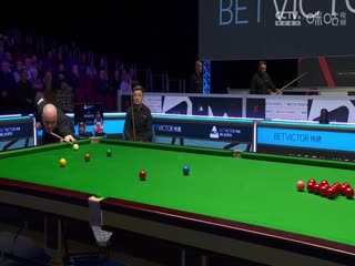 斯诺克威尔士公开赛田鹏飞1-4约翰·希金斯20240213