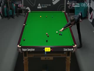 斯诺克威尔士公开赛迪伦·埃默里4-2诺鹏·桑坎姆20240214