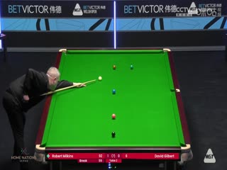 斯诺克威尔士公开赛罗伯特·米尔金斯4-0大卫·吉尔伯特20240214