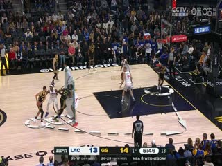 NBA常规赛快船VS勇士20240215