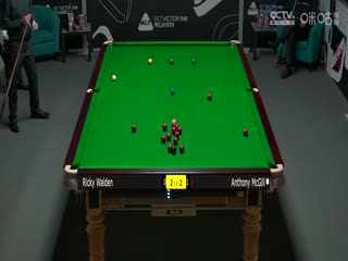 斯诺克威尔士公开赛安东尼·麦克吉尔4-3里奇·沃顿20240215