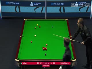 斯诺克威尔士公开赛马克·艾伦4-0罗比·威廉姆斯20240215