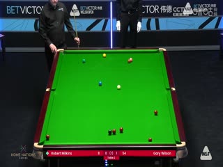 斯诺克威尔士公开赛罗伯特·米尔金斯0-4加里·威尔逊20240215